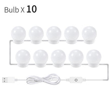 Load image into Gallery viewer, CanLing LED 12V Makeup Mirror Light Bulb Hollywood Vanity Lights Stepless Dimmable Wall Lamp 6 10 14Bulbs Kit for Dressing Table