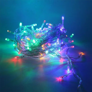 Christmas Outdoor Lighting 20/30/50/100M LED Street Garland Fairy String Lights Decor For Garden Park Entrance 8 change Luminous