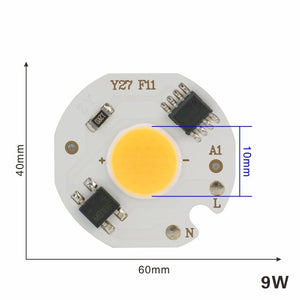 LED COB Chip 10W 20W 30W 50W 220V Smart IC No Need Driver 3W 5W 7W 9W LED Bulb Lamp for Flood Light Spotlight Diy Lighting